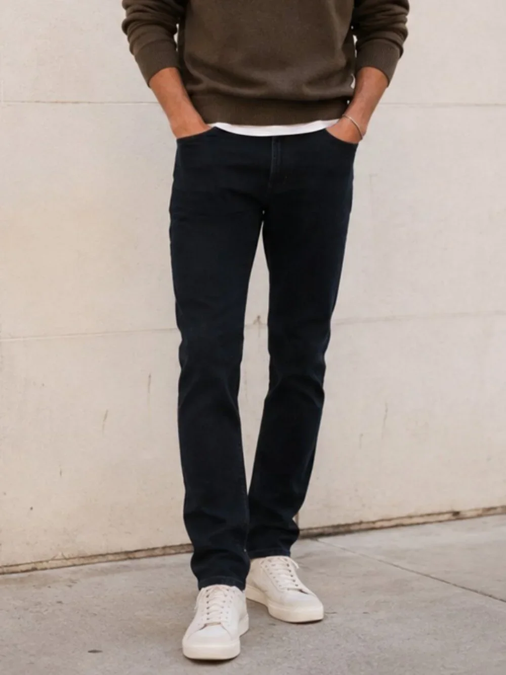 7 For All Mankind Slimmy Jeans Men's Dark indigo wash Stretch Denim | Size 32